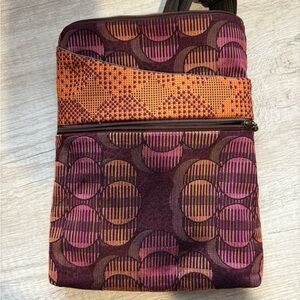 Stylish Purple and Orange Women's Bag